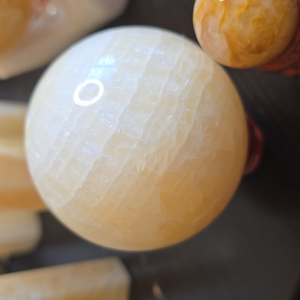 Orange Calcite Sphere